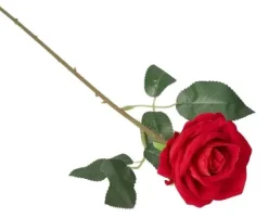 SZTUCZNE KWIATY RÓŻE RÓŻA ZAMSZOWA WELUROWA 46CM