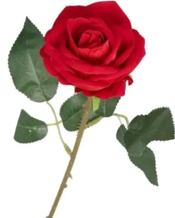 SZTUCZNE KWIATY RÓŻE RÓŻA ZAMSZOWA WELUROWA 46CM