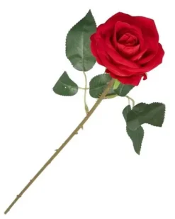 SZTUCZNE KWIATY RÓŻE RÓŻA ZAMSZOWA WELUROWA 46CM