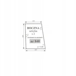 Szyba boczna prawa i lewa Renault kabina TX,TS,TZ, Temis, 839, 7700016530