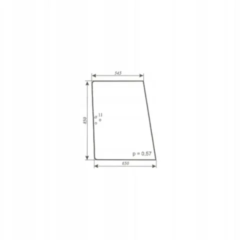 Szyba boczna prawa i lewa Renault kabina TX,TS,TZ, Temis, 839, 7700016530