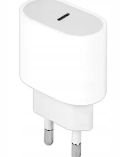 Szybka ładowarka kostka 20w uniwersalna zasilacz usb-c (biała)