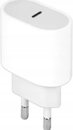 Szybka ładowarka kostka 20w uniwersalna zasilacz usb-c (biała)