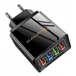 SZYBKA ŁADOWARKA SIECIOWA 4xUSB QUICK CHARGE 3.0 ZASILACZ 3100 mA 4XUSB