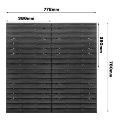 Tablica warsztatowa narzędziowa 772 x 780 mm ścianka garaż 36 kuwet
