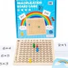 TABLICZKA MNOŻENIA GRA DREWNIANA MONTESSORI DZIECI GRA EDUKACYJNA LOGICZNA
