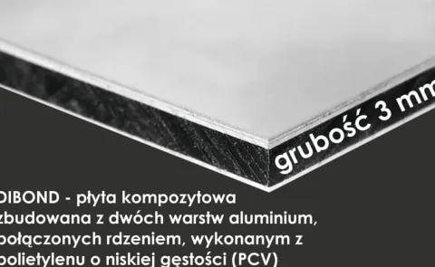 TABLICZKA REKLAMOWA szyld z dibondu nadruk 40x30 cm sprzedaż jajek