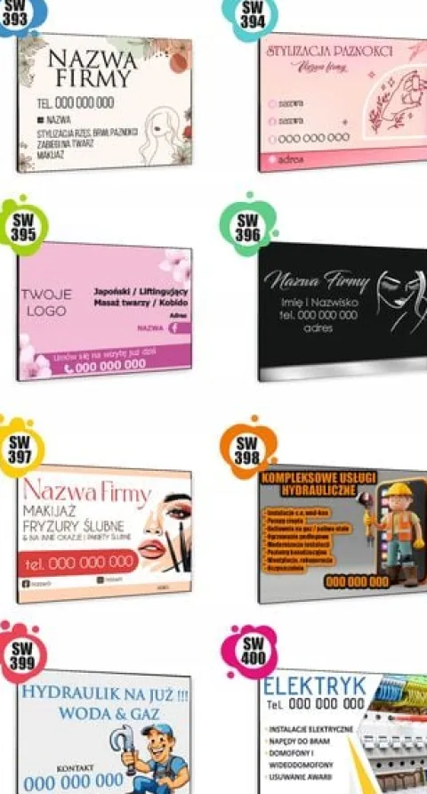TABLICZKA REKLAMOWA szyld z dibondu nadruk 40x30 cm sprzedaż jajek