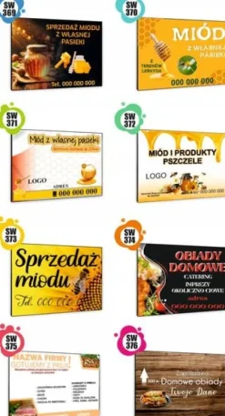TABLICZKA REKLAMOWA szyld z dibondu nadruk 40x30 cm sprzedaż jajek