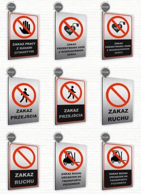 Tabliczka znak informacyjny 40x30 Srebrna ZAKAZ POŁOWU RYB Nierdzewna