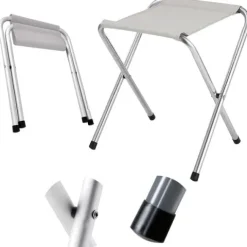 Taboret Składany Heckermann Biały