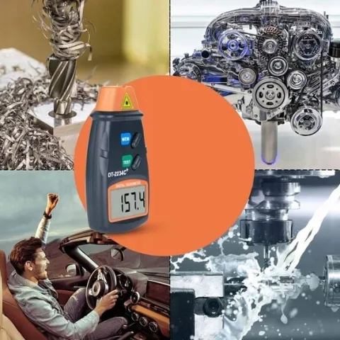 TACHOMETR LASEROWY MIERNIK OBROTÓW OBROTOMIERZ LCD