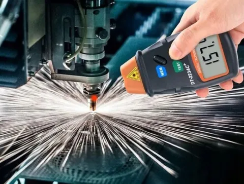 TACHOMETR LASEROWY MIERNIK OBROTÓW OBROTOMIERZ LCD