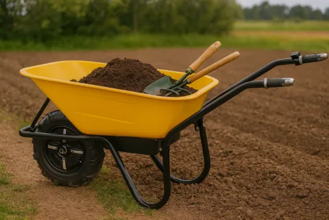 Taczka elektryczna akumulatorowa wozidło Baumr-AG BPR-700E 100L 180kg