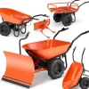 Taczka elektryczna budowlana koleba ogrodowa BAUMR-AG 2w1 300 kg 40 V