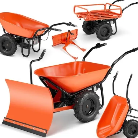 Taczka elektryczna budowlana koleba ogrodowa BAUMR-AG 2w1 300 kg 40 V
