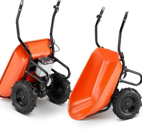 Taczka elektryczna budowlana koleba ogrodowa BAUMR-AG 3w1 120L 260kg 40V