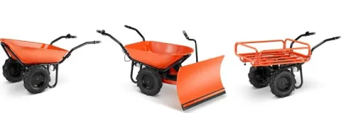 Taczka elektryczna budowlana koleba ogrodowa BAUMR-AG 2w1 300 kg 40 V