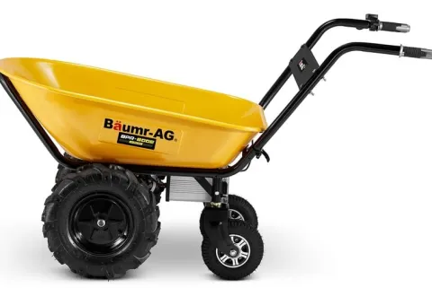 Taczka elektryczna ogrodowa wozidło budowlane 100L BAUMR-AG BPR-800E 260kg