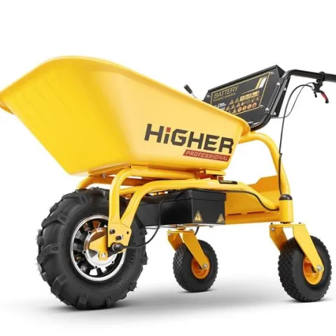 Taczka elektryczna wozidło akumulatorowe HIGHER 500W 150kg 120L 09515