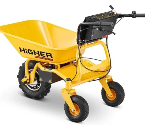 Taczka elektryczna wozidło akumulatorowe HIGHER 500W 150kg 120L 09515