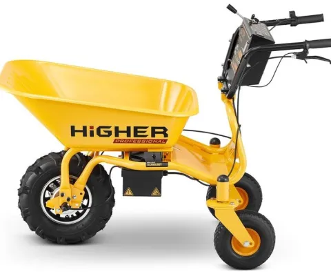 Taczka elektryczna wozidło akumulatorowe HIGHER 500W 150kg 120L 09515