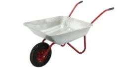 TACZKA OGRODOWA LEKKA OCYNKOWANA MOCNA Z METALOWYM KOŁEM 120 L / 80L