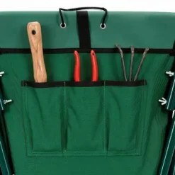 Taczka ogrodowa 50 L składana 116 x 64 x 65 cm jednokołowa, stalowy wózek transportowy