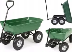 TACZKA WYWROTKA WÓZEK OGRODOWY PRZYCZEPKA METCOR 3w1 TC2145 XXL
