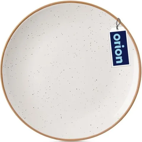 Talerz deserowy ceramiczny beżowy 20 cm