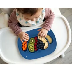 Talerzyk dla dzieci silikonowy do karmienia korona Ricokids