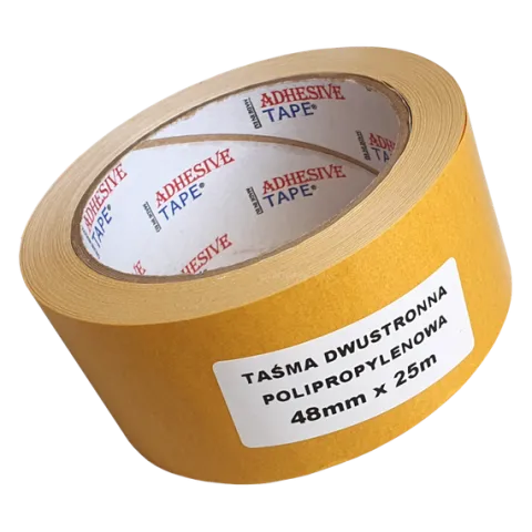TAŚMA C3960 48mm/25m 2-STR LEPNA FOLIA PP DO WYKŁADZIN, FOLII, PAPIERU