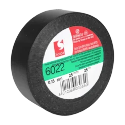 TAŚMA IZOLACJA PCV 6022 25mm/25m CZARNA, SCAPA