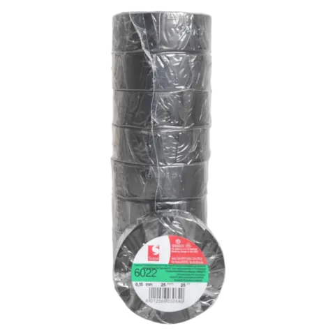 TAŚMA IZOLACJA PCV 6022 25mm/25m CZARNA, SCAPA