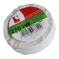 TAŚMA IZOLACJA PCV 2701W 15mm/10m BIAŁA, KLEJ AKRYLOWY, SCAPA