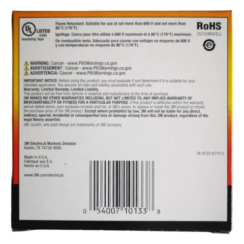 TAŚMA IZOLACJA SCOTCH 33 19mm/33m CZARNA