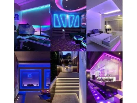 Taśma led rgb 5m + pilot zasilacz wodoodporna ip67
