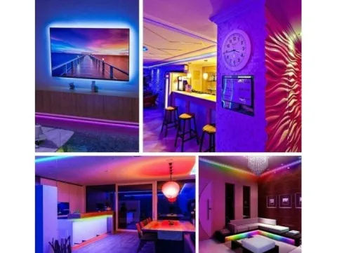 Taśma led rgb 5m + pilot zasilacz wodoodporna ip67
