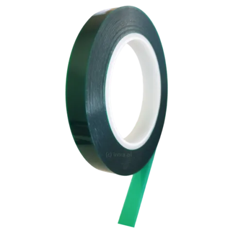 TAŚMA 1629 15mm/66m PET ZIELONA 1-STR LEPNA, MASKUJĄCA, WYSOKOTEMPERATUROWA
