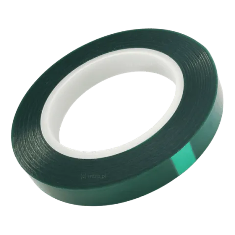 TAŚMA 1629 15mm/66m PET ZIELONA 1-STR LEPNA, MASKUJĄCA, WYSOKOTEMPERATUROWA