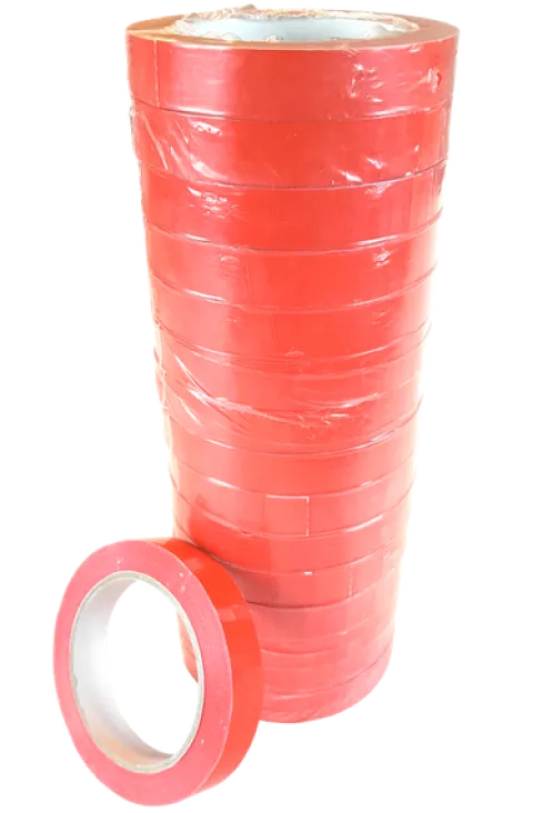 TAŚMA UPVC 2210 19mm/66m CZERWONA, KLEJ KAUCZUKOWY, SCAPA