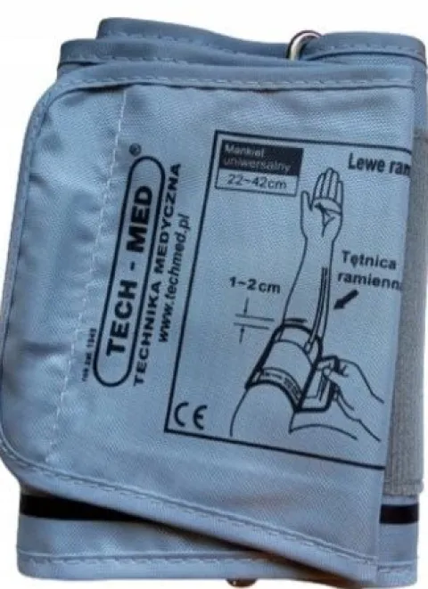 TECH-MED Mankiet do ciśnieniomierzy elektronicznych 22-42 cm 1 sztuka
