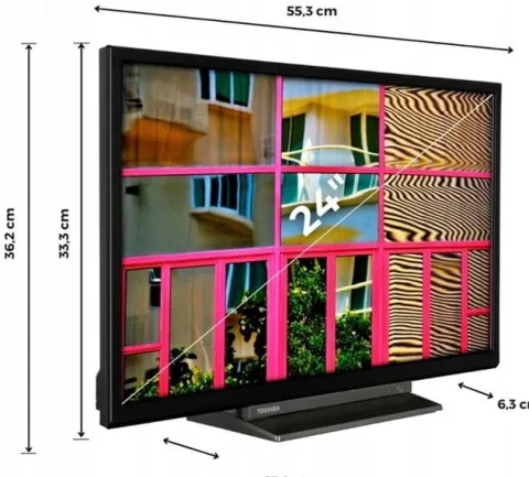 Telewizor SMART TV 24" TOSHIBA 24WL3C63DA DVB-T2/S2 Bluetooth WiFi
