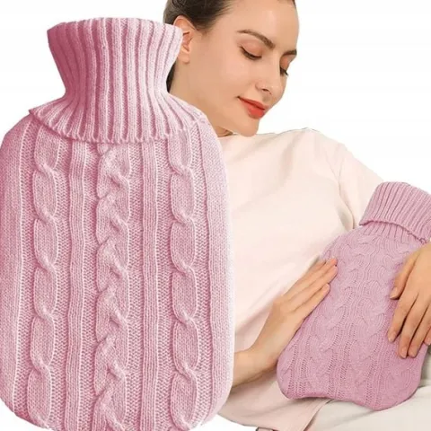 TERMOFOR DUŻY 2L SWETER GUMOWY POKROWIEC OGRZEWACZ DO RĄK NA WODĘ PREZENT