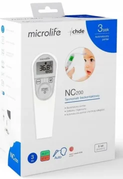TERMOMETR BEZDOTYKOWY ELEKTRONICZNY MEDYCZNY MICROLIFE NC 200 DOKŁADNY
