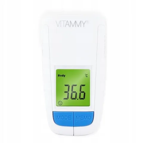 TERMOMETR BEZDOTYKOWY ELEKTRONICZNY NA PODCZERWIEŃ VITAMMY FLASH CERTYFIKAT