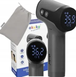 TERMOMETR BEZDOTYKOWY MEDYCZNY ELEKTRONICZNY PODCZERWIEŃ DLA DZIECI AKUKU