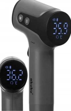 TERMOMETR BEZDOTYKOWY MEDYCZNY ELEKTRONICZNY PODCZERWIEŃ DLA DZIECI AKUKU