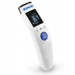 TERMOMETR bezdotykowy MEDYCZNY elektroniczny na podczerwień + ETUI TECH-MED
