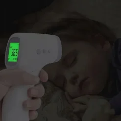 TERMOMETR BEZDOTYKOWY NA PODCZERWIEŃ LCD ELEKTRONICZNY CYFROWY DOKŁADNY